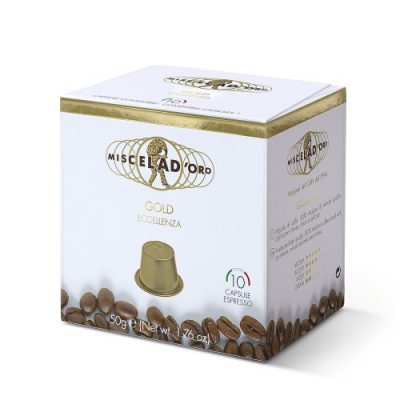 Gold Capsule Nespresso Compatibili Confezione Da 10 Capsule