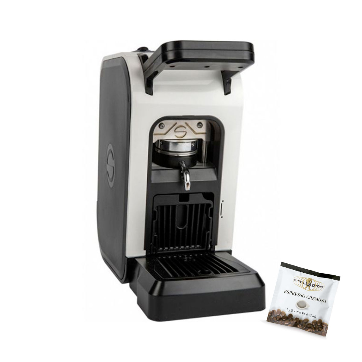 Macchina da caffè Nespresso by Krups Inissia XN1005 + 3 astucci di capsule  compatibili Black Armonia