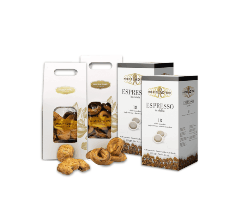 Box Espresso in cialda, ciambelline e nzuddi
