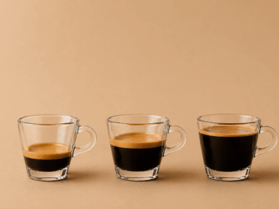 Corto, espresso e lungo